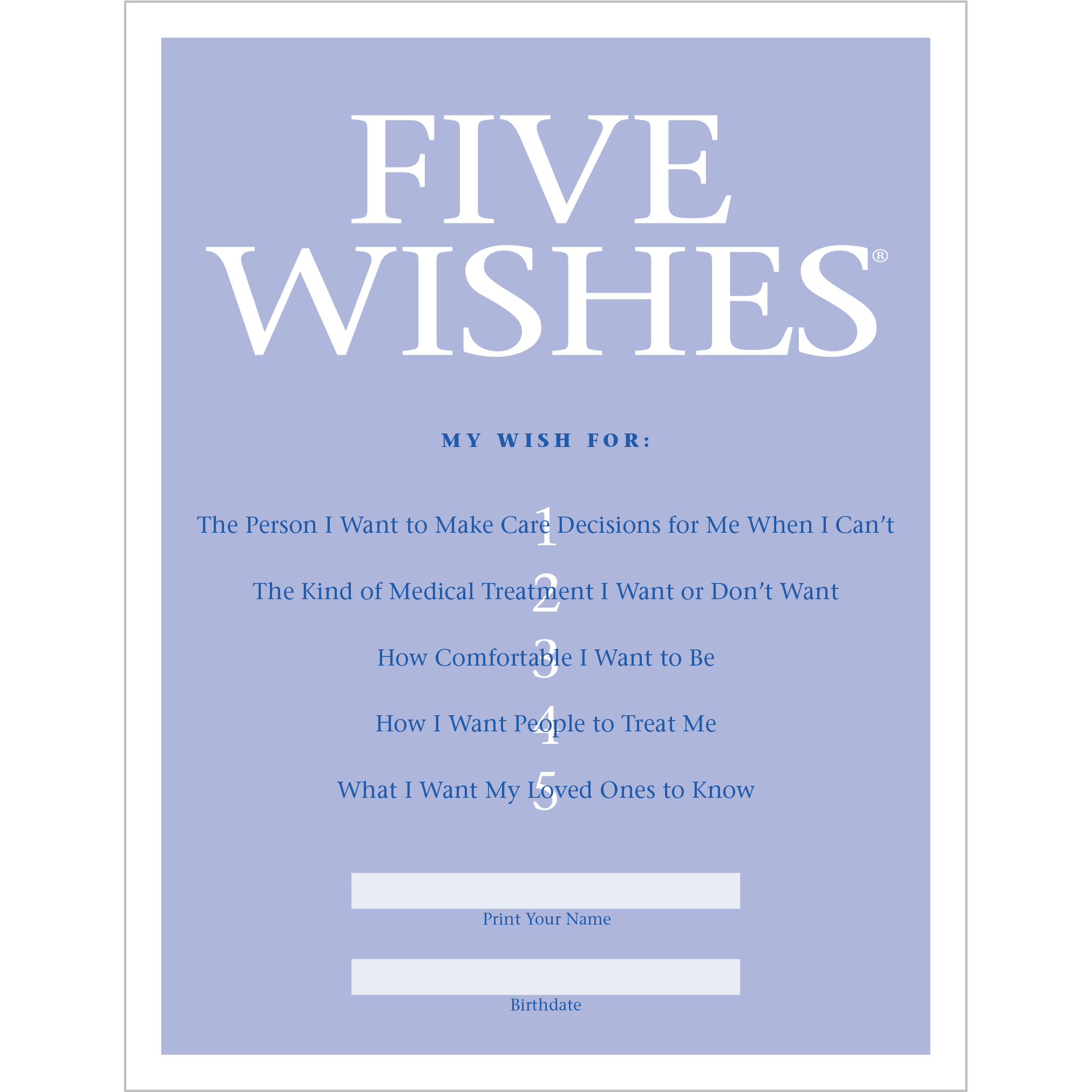 5 Wishes Free Printable Version Printable Form Templates And Letter